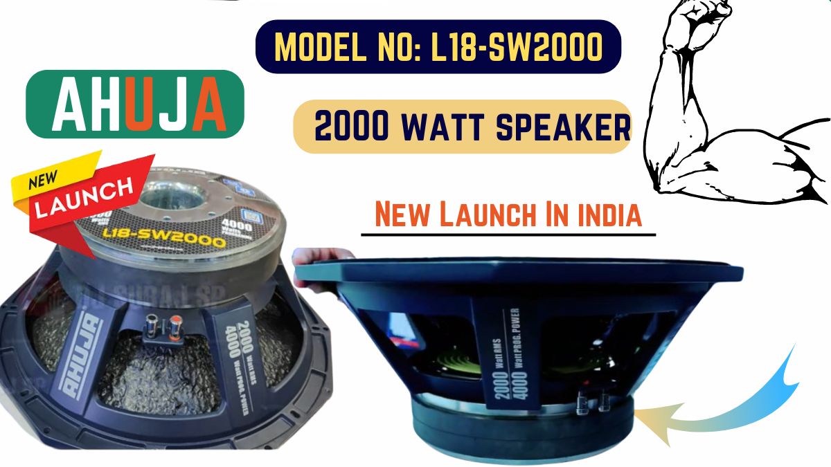 Ahuja New 2000w Speaker Launch